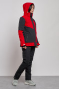Оптом Горнолыжный костюм женский зимний красного цвета 02306Kr в Перми, фото 3
