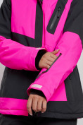 Оптом Горнолыжный костюм женский зимний розового цвета 02306R в Омске, фото 8