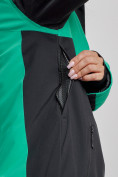Оптом Горнолыжный костюм женский зимний зеленого цвета 02306Z в Уфе, фото 9