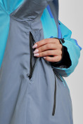 Оптом Горнолыжный костюм женский большого размера зимний синего цвета 02308S, фото 9