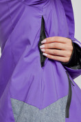 Оптом Горнолыжный костюм женский зимний фиолетового цвета 02316F в Перми, фото 10
