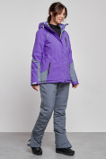 Оптом Горнолыжный костюм женский зимний фиолетового цвета 02316F в Перми, фото 3