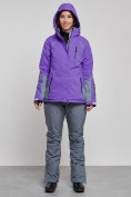 Оптом Горнолыжный костюм женский зимний фиолетового цвета 02316F, фото 5