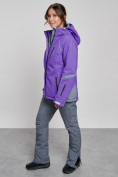 Оптом Горнолыжный костюм женский зимний фиолетового цвета 02316F в Сочи, фото 6