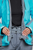 Оптом Горнолыжный костюм женский зимний голубого цвета 02316Gl в Сочи, фото 8