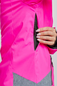 Оптом Горнолыжный костюм женский зимний розового цвета 02316R в Омске, фото 10