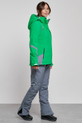 Оптом Горнолыжный костюм женский зимний зеленого цвета 02316Z в Баку, фото 3