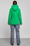 Оптом Горнолыжный костюм женский зимний зеленого цвета 02316Z в Казани, фото 4