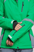 Оптом Горнолыжный костюм женский зимний зеленого цвета 02316Z в Воронеже, фото 9