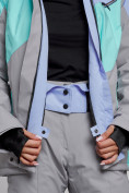 Оптом Горнолыжный костюм женский зимний фиолетового цвета 02319F в Ростове-на-Дону, фото 8