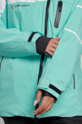 Оптом Горнолыжный костюм женский зимний бирюзового цвета 02321Br в Самаре, фото 11