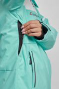 Оптом Горнолыжный костюм женский зимний бирюзового цвета 02321Br, фото 12