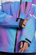 Оптом Горнолыжный костюм женский зимний фиолетового цвета 02321F, фото 11
