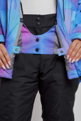 Оптом Горнолыжный костюм женский зимний фиолетового цвета 02321F в Ростове-на-Дону, фото 13
