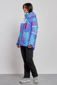 Оптом Горнолыжный костюм женский зимний фиолетового цвета 02321F в Казани, фото 2