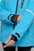 Оптом Горнолыжный костюм женский зимний голубого цвета 02321Gl, фото 11