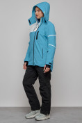 Оптом Горнолыжный костюм женский зимний голубого цвета 02321Gl в Уфе, фото 2