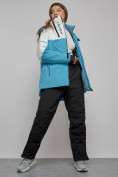 Оптом Горнолыжный костюм женский зимний голубого цвета 02321Gl в Сочи, фото 8
