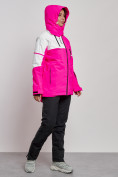 Оптом Горнолыжный костюм женский зимний розового цвета 02321R, фото 10