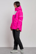 Оптом Горнолыжный костюм женский зимний розового цвета 02321R в Сочи, фото 2