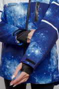 Оптом Горнолыжный костюм женский зимний синего цвета 02321S, фото 13