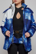 Оптом Горнолыжный костюм женский зимний синего цвета 02321S в Перми, фото 17