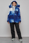 Оптом Горнолыжный костюм женский зимний синего цвета 02321S, фото 9