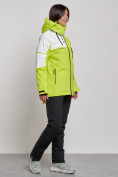 Оптом Горнолыжный костюм женский зимний салатового цвета 02321Sl в Сочи, фото 3
