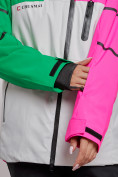Оптом Горнолыжный костюм женский зимний розового цвета 02322R в Самаре, фото 13