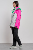 Оптом Горнолыжный костюм женский зимний розового цвета 02322R в Сочи, фото 5