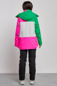 Оптом Горнолыжный костюм женский зимний розового цвета 02322R, фото 7