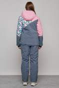 Оптом Горнолыжный костюм женский зимний розового цвета 02337R в Тюмени, фото 7