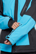 Оптом Горнолыжный костюм женский большого размера зимний голубого цвета 02366Gl в Сочи, фото 6