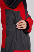 Оптом Горнолыжный костюм женский большого размера зимний красного цвета 02366Kr в Сочи, фото 10