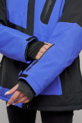 Оптом Горнолыжный костюм женский большого размера зимний синего цвета 02366S в Самаре, фото 10