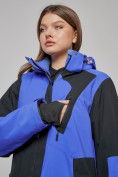 Оптом Горнолыжный костюм женский большого размера зимний синего цвета 02366S в Ростове-на-Дону, фото 12