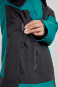 Оптом Горнолыжный костюм женский большого размера зимний темно-зеленого цвета 02366TZ в Кемерово, фото 7