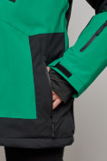 Оптом Горнолыжный костюм женский большого размера зимний зеленого цвета 02366Z в Тольятти, фото 10