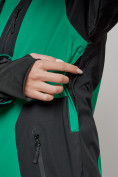 Оптом Горнолыжный костюм женский большого размера зимний зеленого цвета 02366Z в Сочи, фото 8