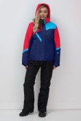 Оптом Горнолыжный костюм женский зимний красного цвета 02392Kr, фото 5