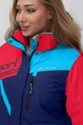Оптом Горнолыжный костюм женский зимний красного цвета 02392Kr, фото 7