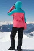 Оптом Горнолыжный костюм женский зимний розового цвета 02392R, фото 4