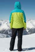 Оптом Горнолыжный костюм женский зимний салатового цвета 02392Sl, фото 4