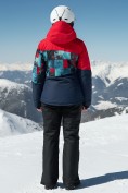 Оптом Горнолыжный костюм женский зимний красного цвета 02395Kr, фото 6
