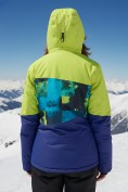 Оптом Горнолыжный костюм женский зимний салатового цвета 02395Sl, фото 5