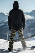 Оптом Горнолыжный костюм мужской зимний черного цвета 02412Ch, фото 5