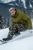 Оптом Горнолыжный костюм мужской зимний цвета хаки 02412Kh, фото 3