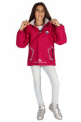 Оптом Куртка демисезонная для девочки малинового цвета 029-3М в Сочи, фото 2