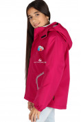 Оптом Куртка демисезонная для девочки малинового цвета 029-3М в Волгоградке, фото 5