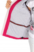 Оптом Куртка демисезонная для девочки малинового цвета 029-3М в Сочи, фото 6